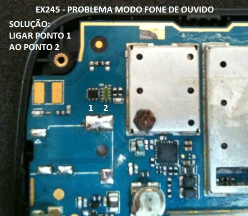 EX245 Modo fone de ouvido direto