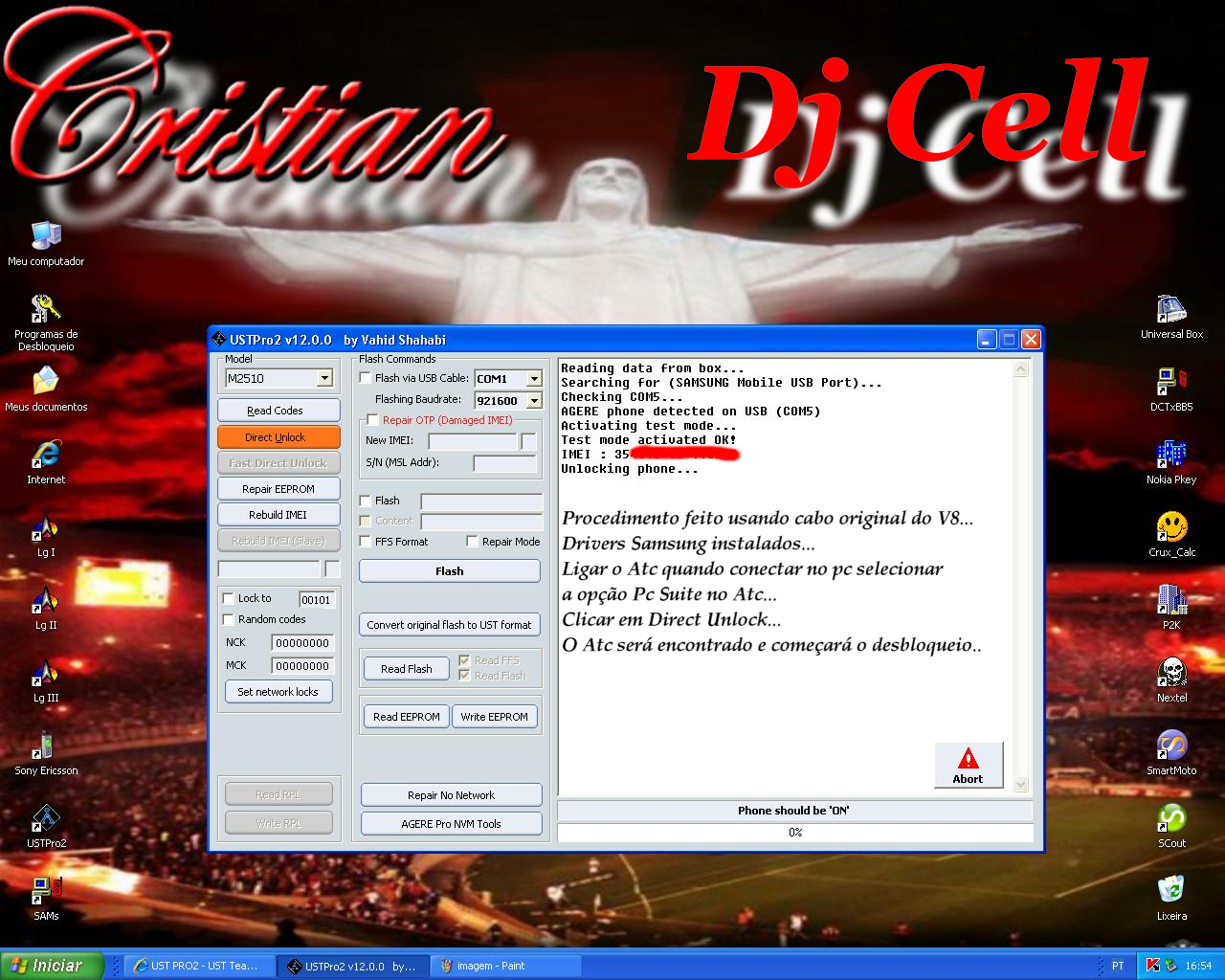 M 2510 Desbloqueio com Sucesso!!