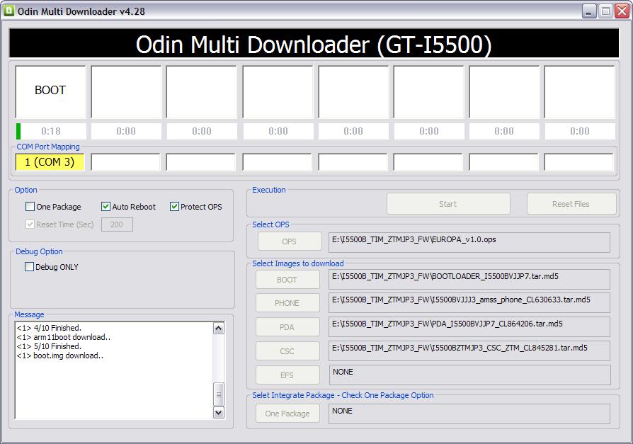 I5500B sem boot e com carregador fica piscando a tela