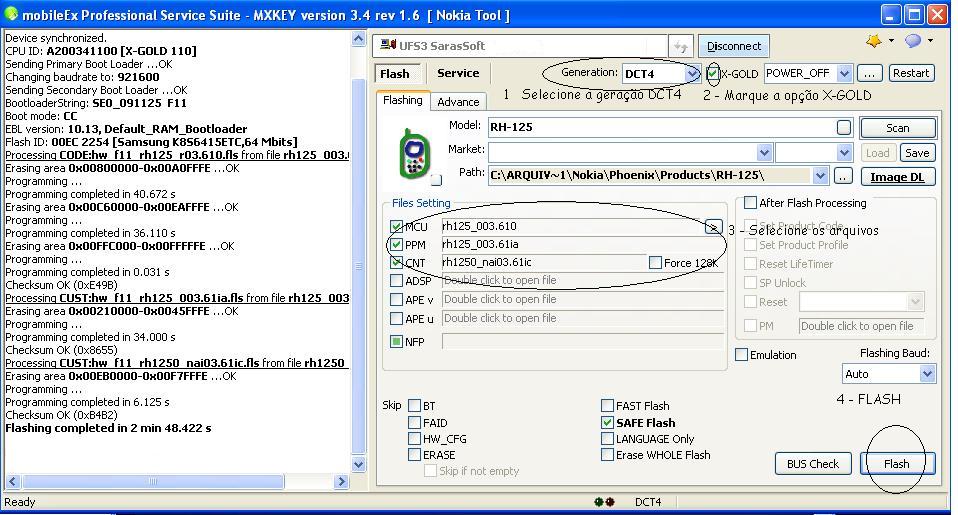 Procedimento FLASH Nokia 1616