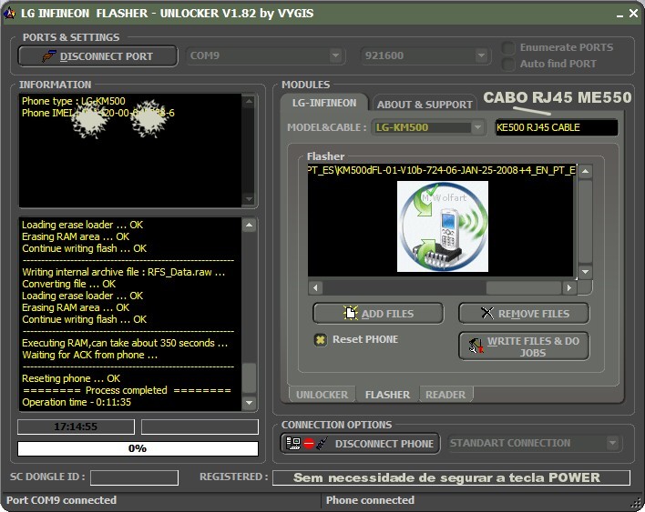 Problema com KM500