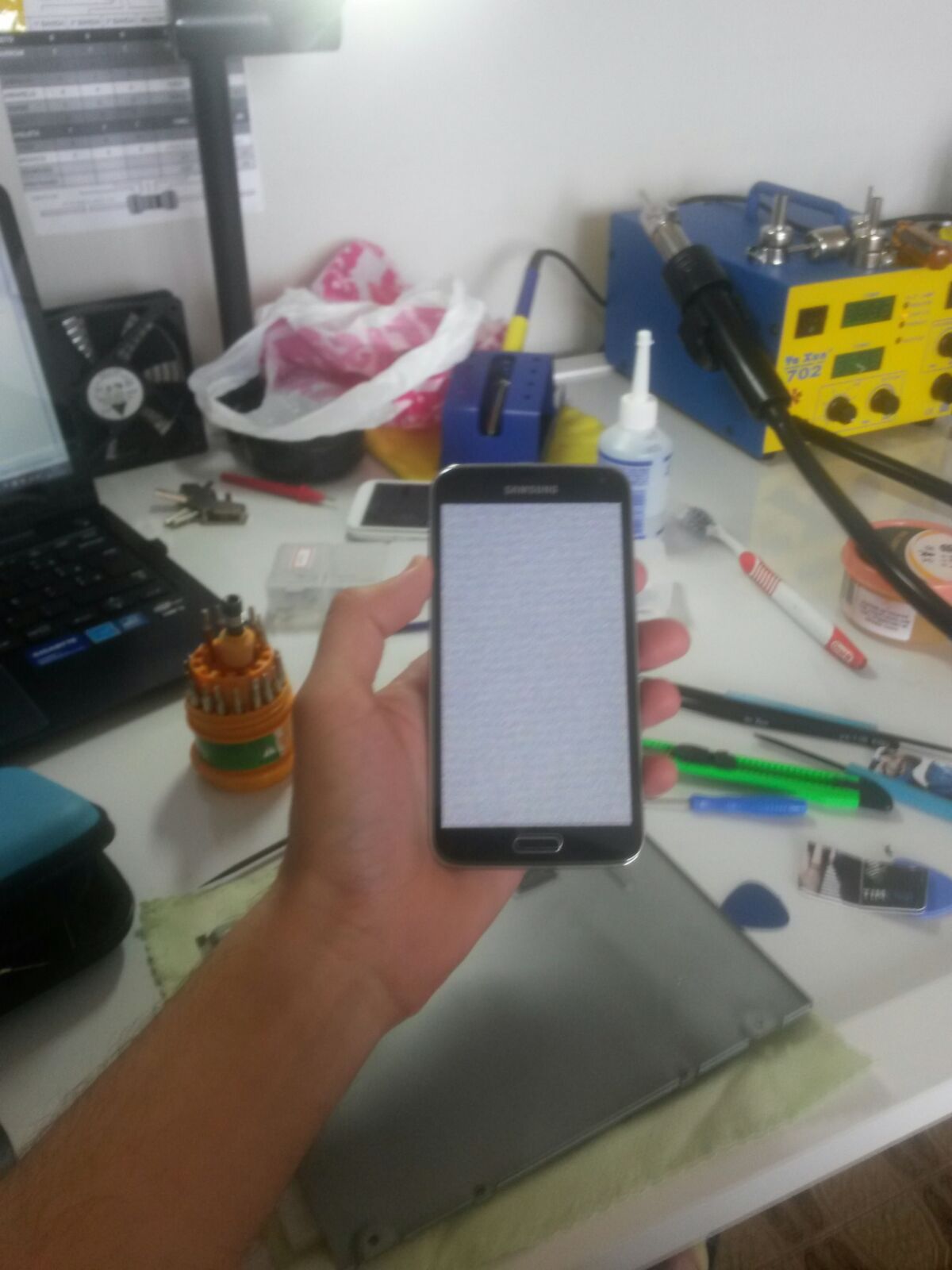 S5 G900M erro no LCD