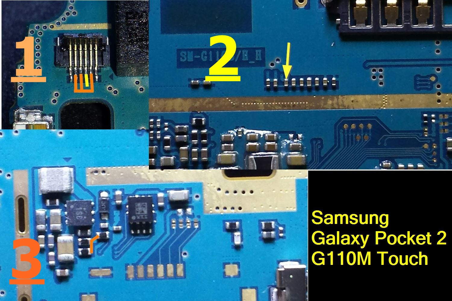 Dúvida, Reparo em sm-g110b/ds touch não funciona.