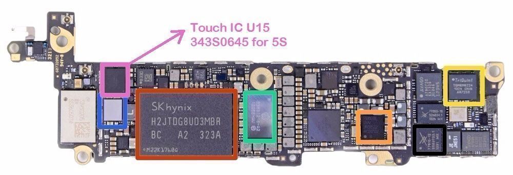 Reparo touch com mau funcionamento iPhone 5C