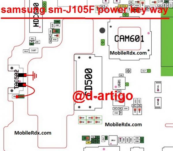 Samsung Galaxy J1 Mini J105F poder ligar.jpg