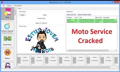 erro no moto service
