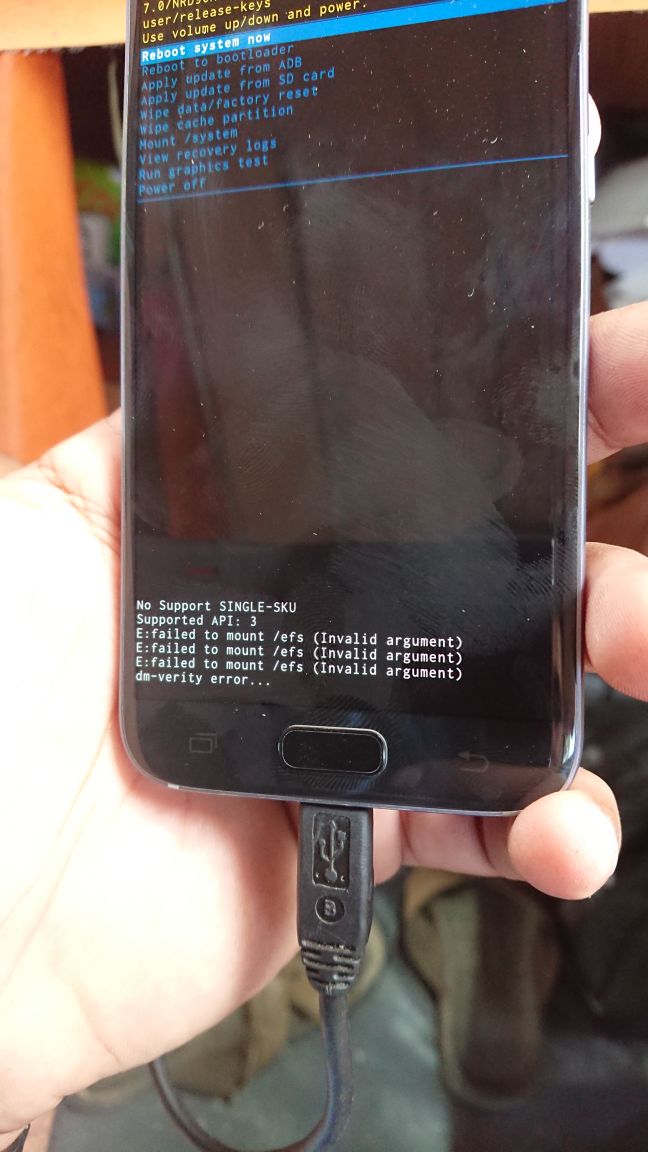S7 G930f -  FAILED TO MOUNT/EFS