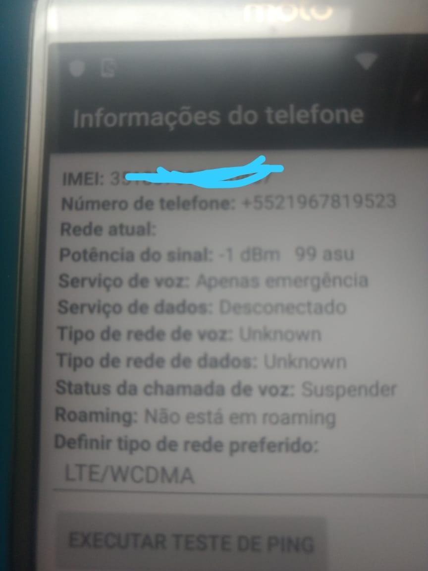 Moto G5s XT1792 não sobe rede após downgrade. IMEIS NORMAIS