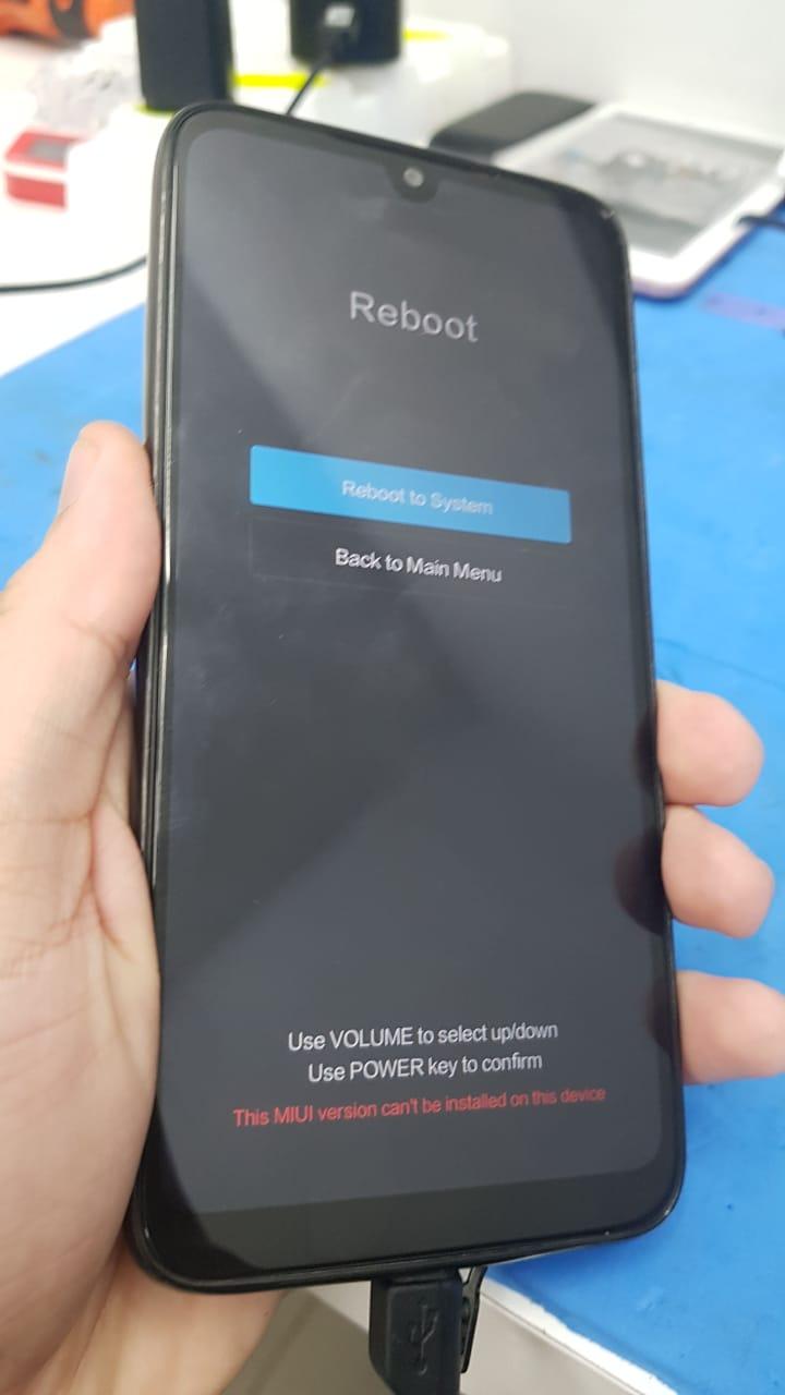 Xiaomi Redmi 7 travado