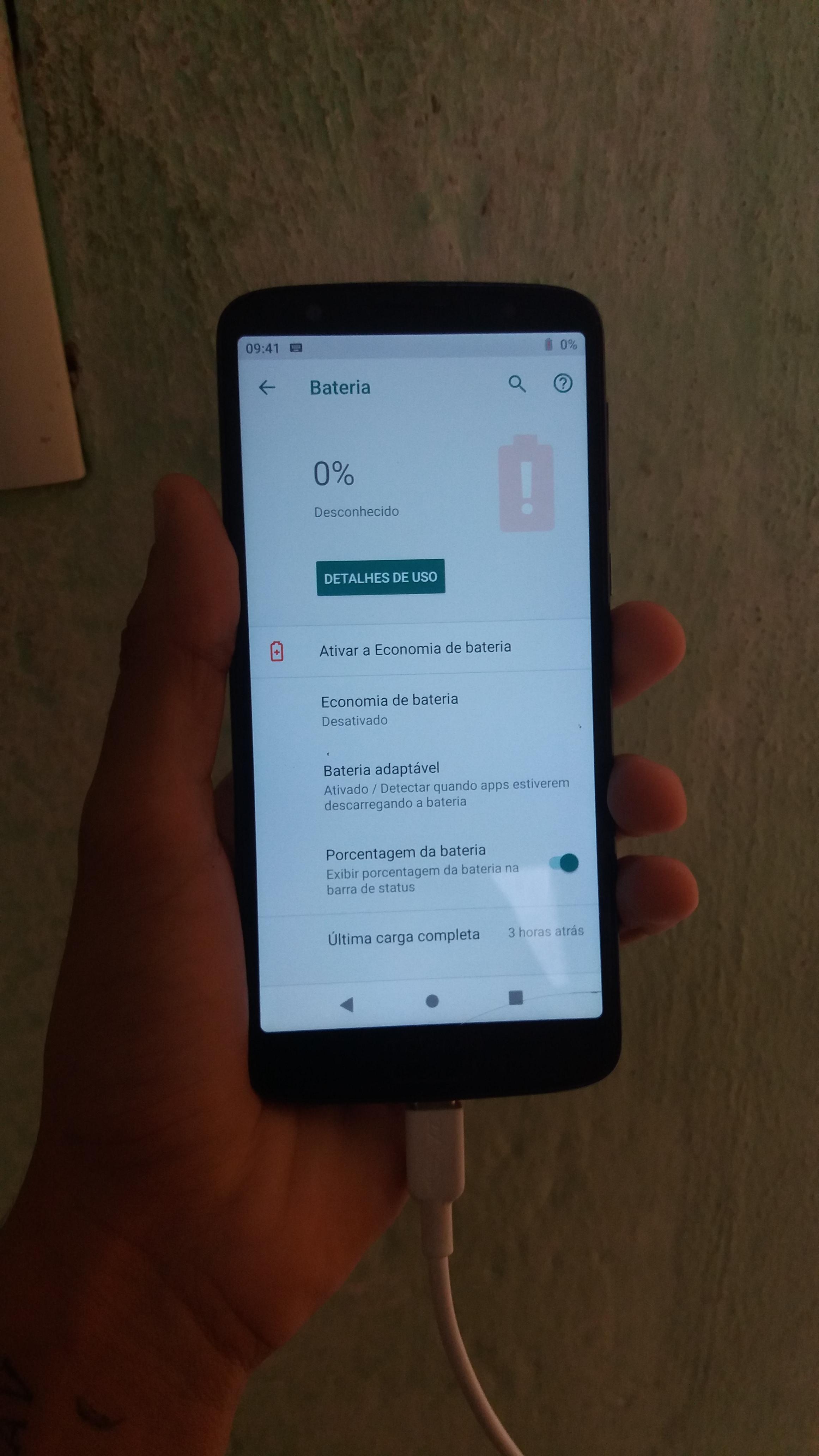 Moto G6 XT1925-3 NÃO RECONHECE CARREGADOR LIGADO