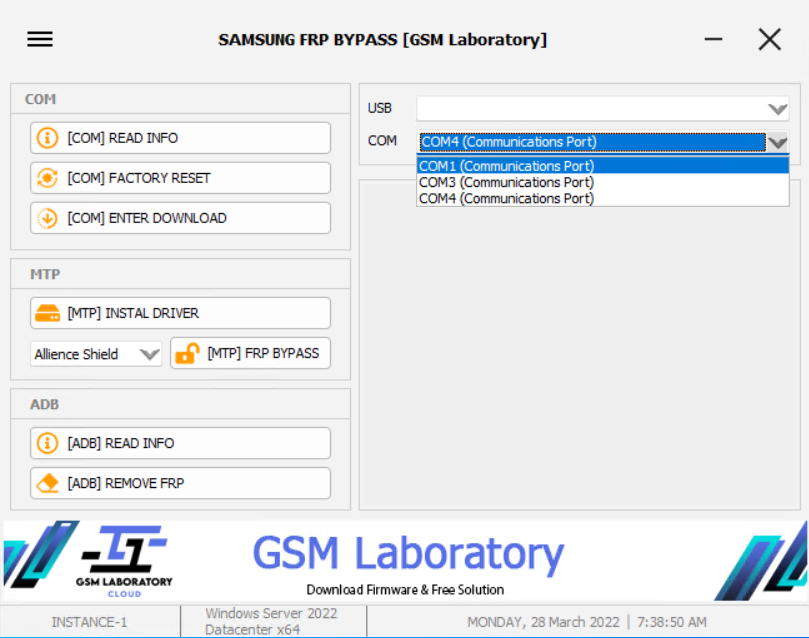 Samsung FRP Bypass