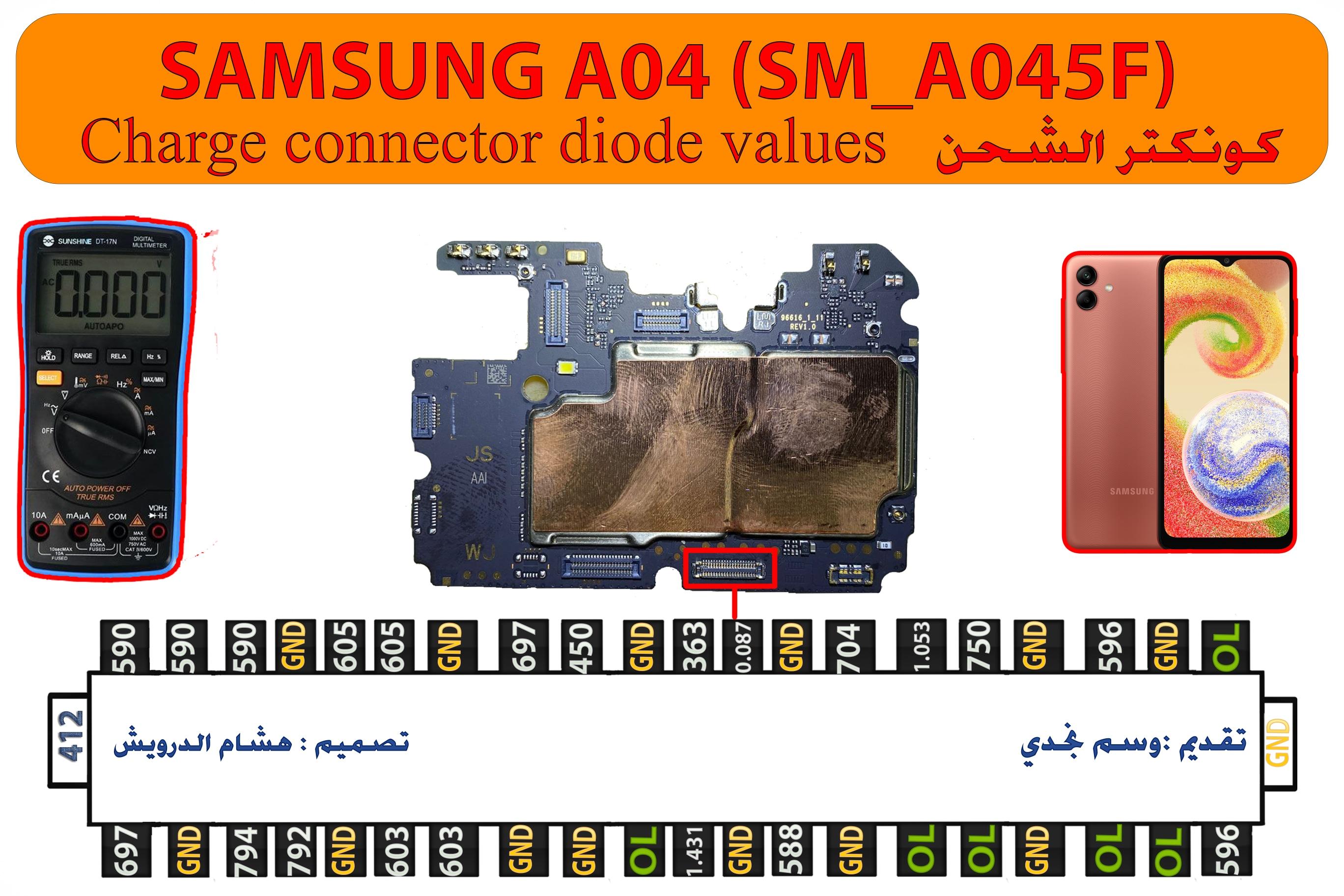 SamsungA04A045FChargeconnectordiodevalues.png.0a9ca16c163778a7780376f8cf4c0c65.png